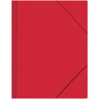 Папка на резинке А4 0,45мм красная