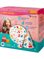 Набор для праздника "С днём рождения" тарелка 6 шт, стаканы 6 шт, колпаки 6 шт