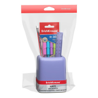 Настольный органайзер ЕК "Forte" Pastel, фиолетовый с желтой вставкой