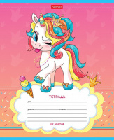 Тетрадь А5 12л косая лин. Hatber "Пони_Единорожки" 5диз.в спайке, белизна 98%