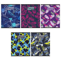 Тетрадь А5  96л кл. Полиграф Принт "Абстрактные паттерны" ВД-лак, белизна 100%