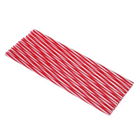 Трубочки для напитков 23см, 12шт, полосатые