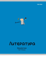 Тетрадь предметная А5 Литература "Mini friends" 48л, лин.,тисн.лен