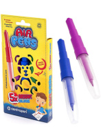 Фломастеры воздушные  5цв "Centropen Pastel " с трафаретом