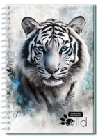 Блокнот А5 гребень 7БЦ  96л "Тигр" кл.