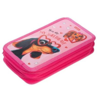 Пенал 2 отд. (190*110*40) молния, лам.картон "Моя любимка" глянц.лам., тисн., таблица умножения