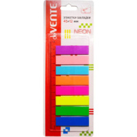 Закладки с липким краем (45*12мм) 8цв., НЕОН