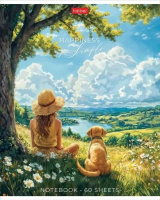 Тетрадь А5  60л ЛИН. Hatber "В хорошей компании" софт-тач, 5 диз.в блоке