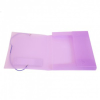 Папка на резинке А5 0,5мм, архивная, 25мм, Cristal ассорти