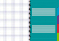 Тетрадь А4  80л кл. гребень Апплика "Металлик" с разделителями