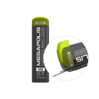 Грифели запасные EK MEGAPOLIS HB 0,7мм, 20 гриф. в пенале