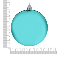 Ёлочный шар 10 см Голубой, пластик