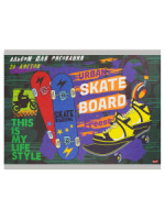 Альбом А4 20л скоба "Скейтбординг"  пл. 100 г/м