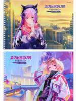 Альбом А4 20л гребень "Творческие девчонки" пл. 100гр/м