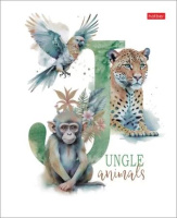 Тетрадь А5  96л кл. Hatber "Из жизни дикой природы" скоба, мат.лам.