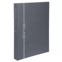 Тетрадь  А4  80л кл. на кольцах Hatber "NEWtone PASTEL. Серый агат" софт-тач