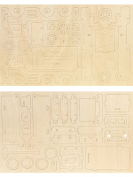 Изготовление модели из дерева "Самосвал" 53 дет