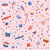 Бумага упаковочная 70*100см  "Bang. Розовый"