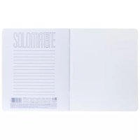 Тетрадь А5 48л кл. Hatber "SoloMatte. Арктический белый" запечат.тит.лист, софт-тач