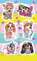 Наклейки детские 15*9см  "Собачки"