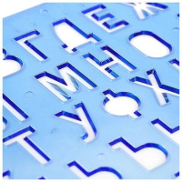 Трафарет "Буквы и цифры"