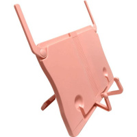 Подставка для книг "Comfy" 27*20см из ABS-пластика, розовая, с выдвижн.опорами
