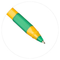 Ручка шар. Феникс+ "Базовая" зеленая, 1,0мм