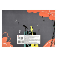 Тетрадь для нот А4 12л., гориз., скоба "Рок-фестиваль"