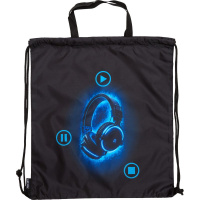 Мешок для обуви 1 отд, 380*430 Headphones", верев.завязки, текст.ручки