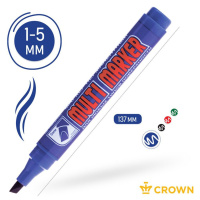 Маркер перманентный 5,0мм скошенный  синий Multi marker