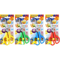 Ножницы детские "deVENTE. Cosmo" 13см, пластик.кольца с упором, блистер