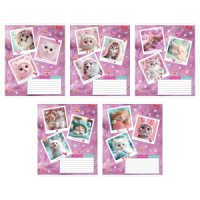 Тетрадь А5 24л кл. Hatber "Мяу-статусы" 5диз.в блоке, белизна 100%