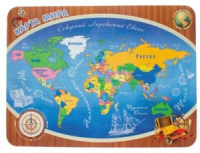 Настольное покрытие д/лепки 43*32см "Карта мира"