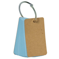 Карточки д/записи иностр. слов 70*40мм 90 листов., кольцо, 4 цвета