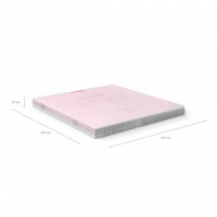 Тетрадь А5 12л  кл. крупн. "Классика", розовая