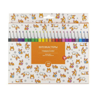 Фломастеры  24цв "BV. Happycolor"