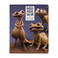 Тетрадь А5 48л кл. Альт "Глазастики" УФ-лак