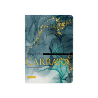 Записная книжка А6  32л. картон, мягк.пер. "Carrara. Bright" лин.