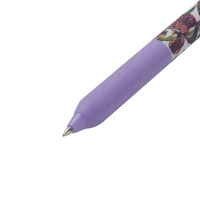 Ручка шар. BV автомат. "Flora. Bloom flowers" 0,5мм, синяя