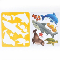 Трафарет "Морские обитатели"
