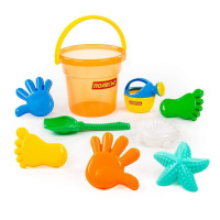 Набор игрушек. Ведро, лопата №6, формочки 7 шт, лейка