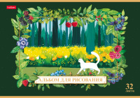 Альбом А4 32л скоба "Из жизни котиков" пл. 100 гр/м, 5диз.в блоке, софт-тач*