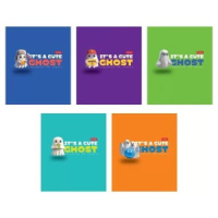 Тетрадь А5 48л кл. Hatber "Милое привидение" софт-тач, 5диз.в спайке