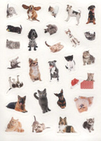 Альбом наклеек А5 8 стр., "100 наклеек. Кошки и собаки"