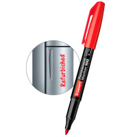 Маркер перманентный 2,0мм  красный, Luxor "100" пулевидный наконечник