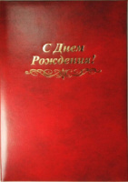 Папка Адресная А4 бумвинил "С Днём рождения"