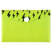 Конверт на кнопке  с рисунком 105*74мм, Молнии