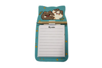 Блок д\записи на магните (90*170мм) ассорти, 40л., с карандашом