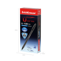 Ручка шар. ЕК ULTRA GLIDE ORIGINAL STICK U-108 черная, тонир.корп.1мм