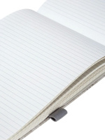 Записная книжка А5  96л., кожзам "Reporter. Темно-серый. Saint Petersburg" резинка